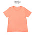 【日本製】 tシャツ レディース 半袖 カットソー クルーネック 軽い イージーケア 綿モダール コットン 無地 オレンジ(FL23SS-0010W-or)